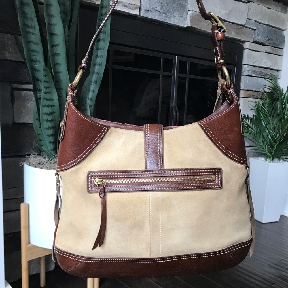 Coach Vintage Hamptons Mosaic Patchwork Leather Bag, 10308, Y2K, Suede Fringe - Picture 7 of 16